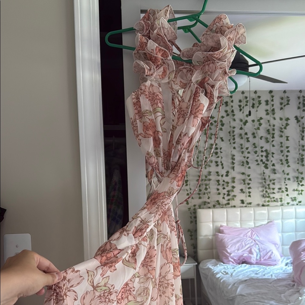 Floral Pink Maxi Dress